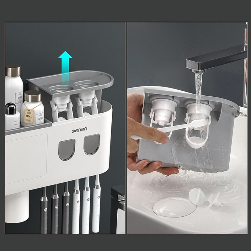 MULTI-FUNCTIONAL TOOTHBRUSH HOLDER