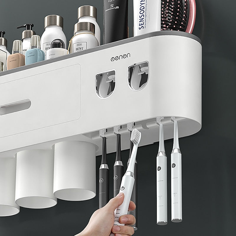 MULTI-FUNCTIONAL TOOTHBRUSH HOLDER